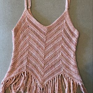 Knit American eagle tank top.
